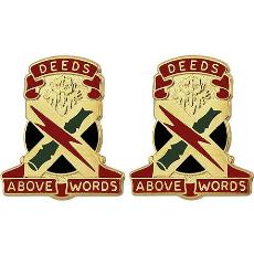 108th ADA (Air Defense Artillery) Brigade Unit Crest (Deeds Above Words)